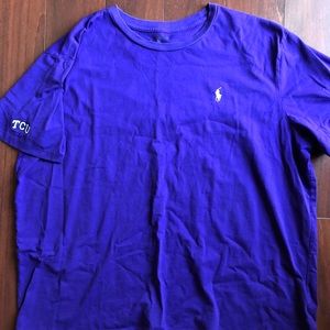 Purple TCU Polo T Shirt